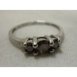 White gold diamond (0.5ct) set ring