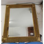 Gilt framed bevelled glass mirror