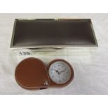 Jewellery box and travel clock