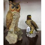 Owl and eagle figurine