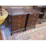 Pair of Stag bedside chests