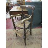 Victorian cane seat child's chair