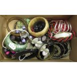 Box of costume jewellery