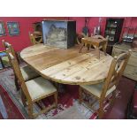 Large extending pine table