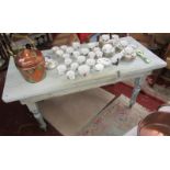 Antique painted pine table