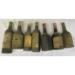 Collection of old wine & wine bottle