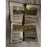 2 postcard albums