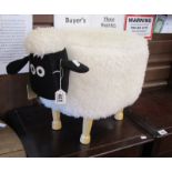 Liberty style sheep footstool
