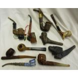 Collection of old pipes