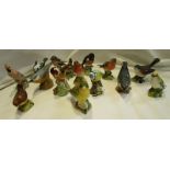 Collection of bird figures to include 13 Beswick & 2 Royal Worcester