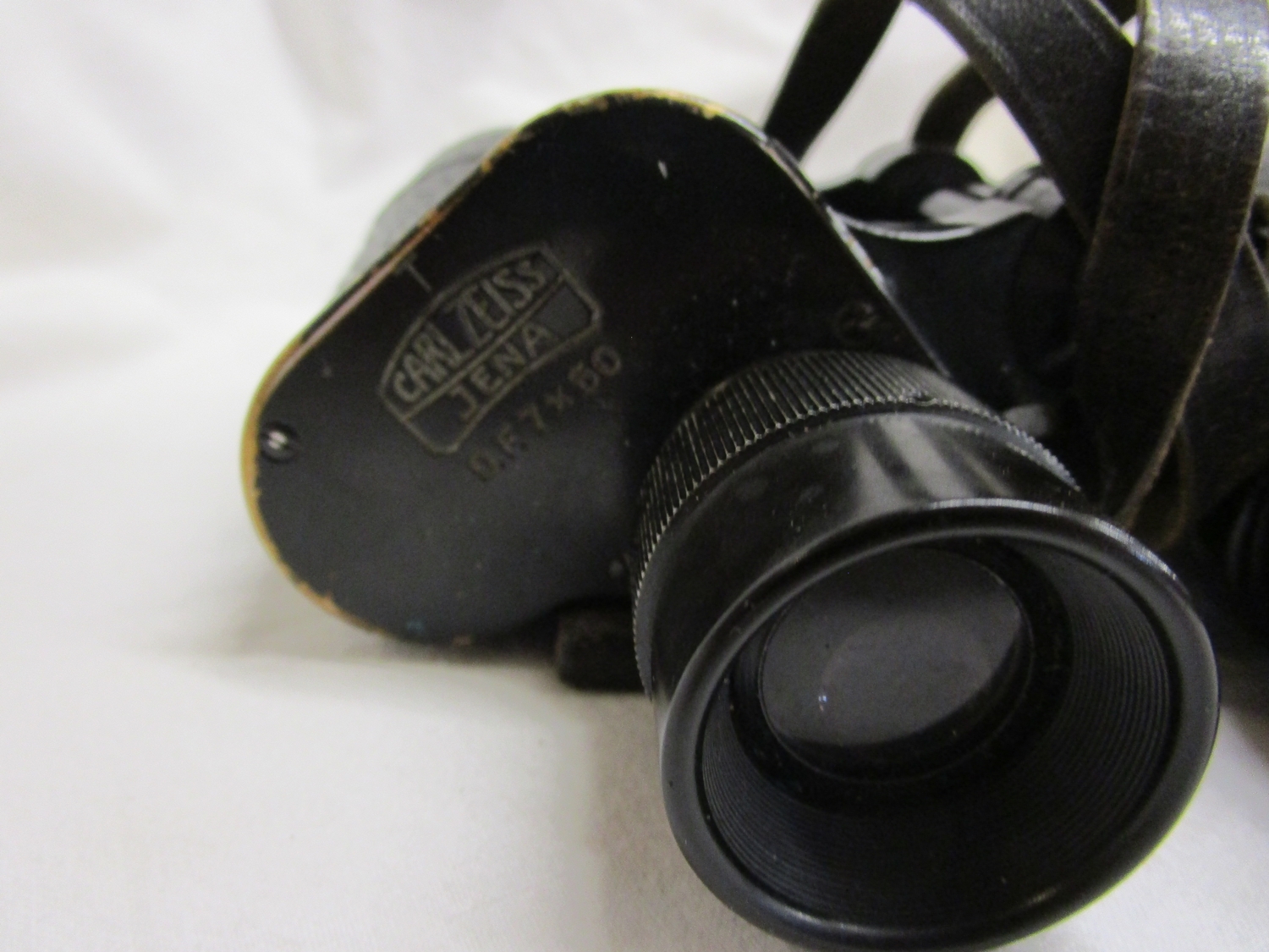 Nazi WWII Carl Zeiss 7x50 binoculars, marked with eagle and swastika - Image 3 of 10