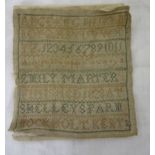 Unframed early sampler