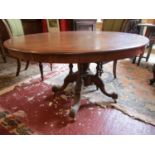 Small Victorian mahogany breakfast table