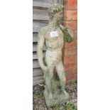 Stone Roman figure - H: 86cm