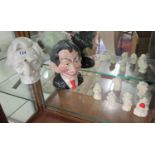 Collection of political figures to include Carlton Ware Tony Blair & Margaret Thatcher teapot etc