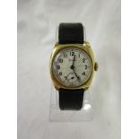 Gents gold wrist watch