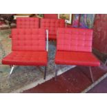 Set of 4 Barcelona chairs