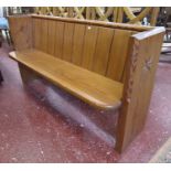 Pitch pine pew - L: 153cm