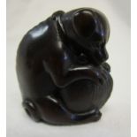 Signed Netsuke - Dog