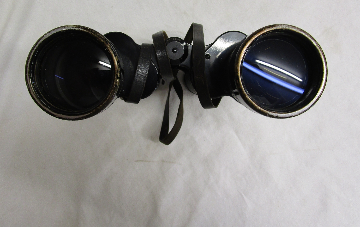 Nazi WWII Carl Zeiss 7x50 binoculars, marked with eagle and swastika - Image 7 of 10