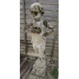 Early stone statue - H: 117cm