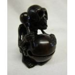 Signed Netsuke - Skeleton