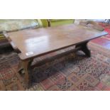 Arts & Crafts oak coffee table