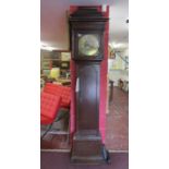 Oak cased 8 day brass faced Grandfather clock by James Wolley of Codnor
