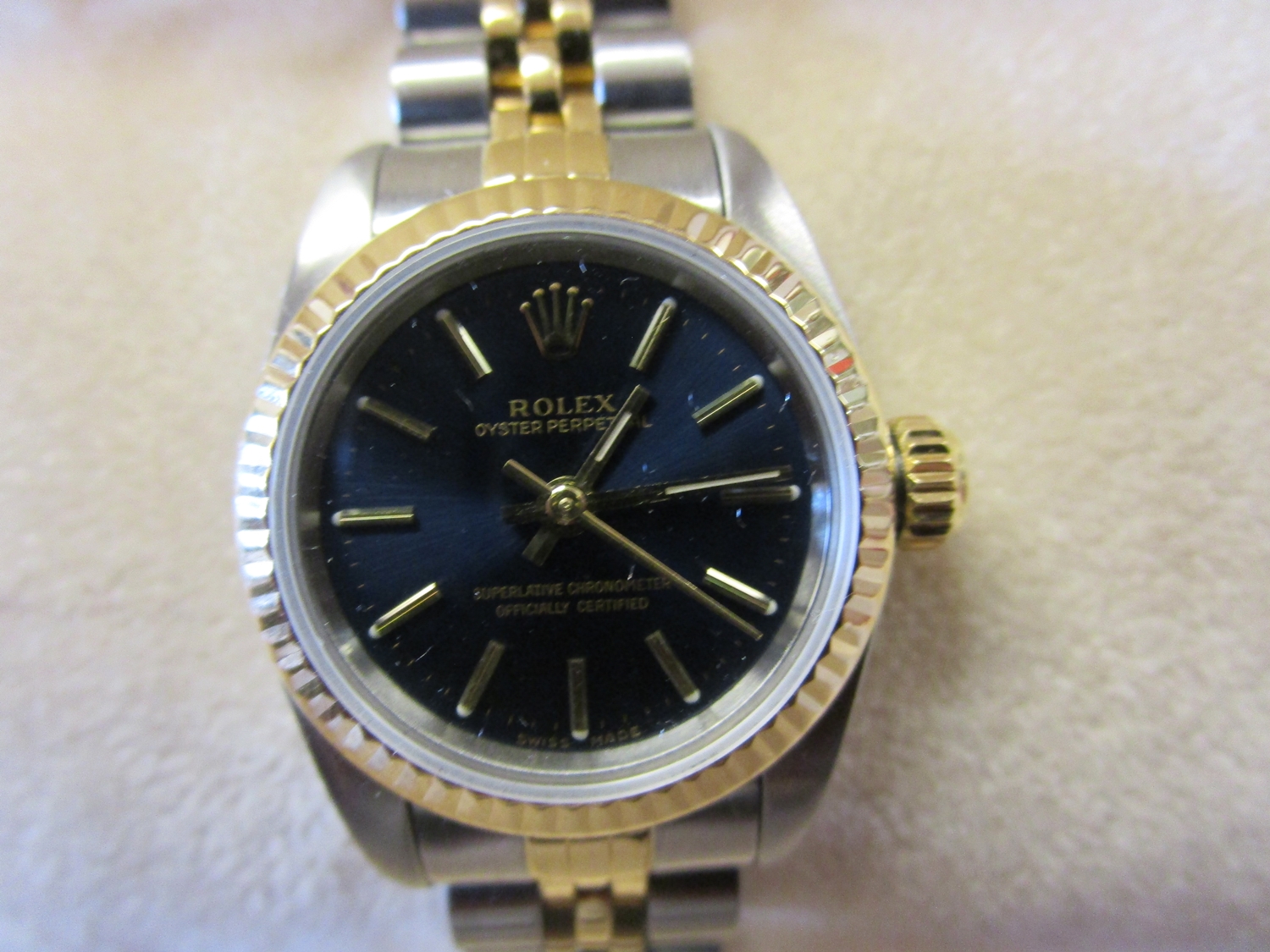 Ladies Rolex Oyster Perpetual Automatic Watch - Model 76193, with box and papers and as new - Image 2 of 5