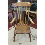 Elm seated country armchair