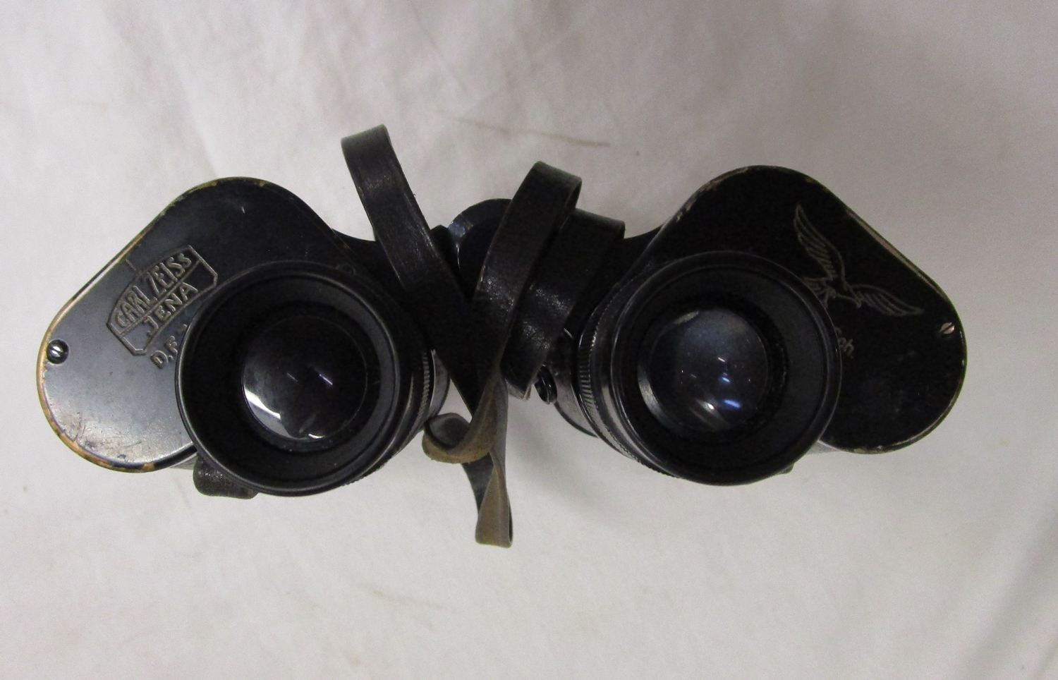 Nazi WWII Carl Zeiss 7x50 binoculars, marked with eagle and swastika - Image 8 of 10