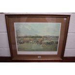 L/E & signed print - Worcestershire hounds - John King (Image size 52cm x 41cm)