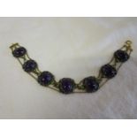 Amethyst & peridot bracelet