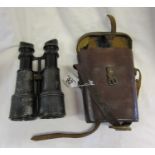 Set of binoculars in original case marked Army & Navy