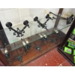 Gothic style set of 6 wall lights