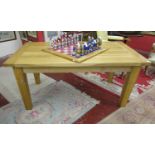 Heavy oak dining table