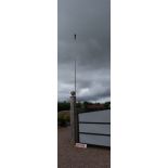 Good quality 20' sectional aluminium flag pole with fittings and bag