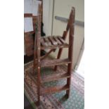 Vintage wooden step ladder