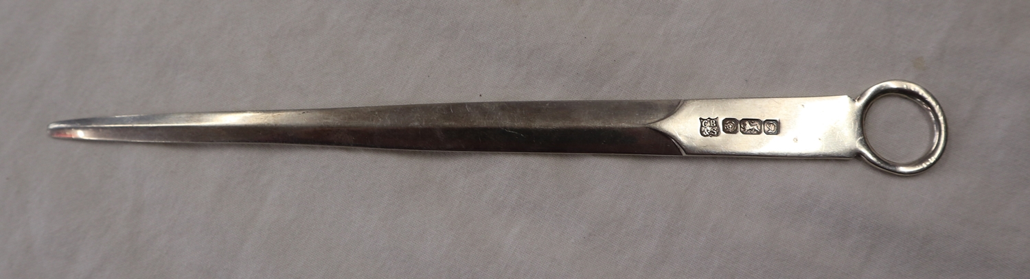 Silver letter opener