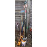 Collection of garden tools