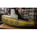 Vintage fairground yellow submarine - L: 160cm