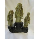 Soapstone figurine - 3 Immortals