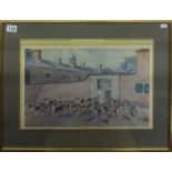 Wynnstay collection print of hunting hounds by Peter Virgil