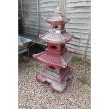 Stone model pagoda - H: 105cm