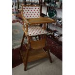 Metamorphic vintage child's high chair