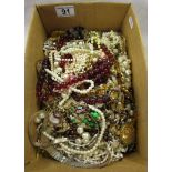 Box of costume jewellery