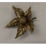 Scottish leaf dipped in silver & gold