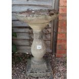 Stone bird bath - H: 70cm