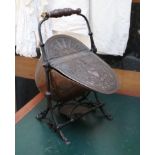 Interesting copper coal scuttle