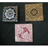 3 decorative tiles